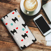 Finnish Spritz Dog Print Women's Leather Wallet