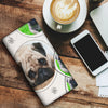 Cute Pug Dog Print Women's Leather Wallet