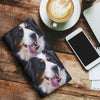 Bernese Mountain Dog Print Women's Leather Wallet