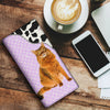 Somali Cat Print Women's Leather Wallet