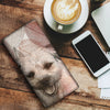 Lovely Border Terrier Print Women's Leather Wallet