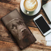 Flat-Coated Retriever Print Women's Leather Wallet