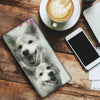 Icelandic Sheepdog Print Women's Leather Wallet