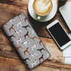 Pointer Dog Print Women's Leather Wallet