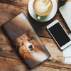 Shetland Shepherd Dog Print Women's Leather Wallet