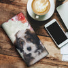 Lovely Bernedoodle Dog Print Women's Leather Wallet