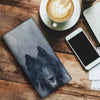 Belgian Shepherd On Black Print Women's Leather Wallet