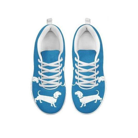 Cute Dachshund Dog Print Running Shoes For WomenFor 24 Hours Only