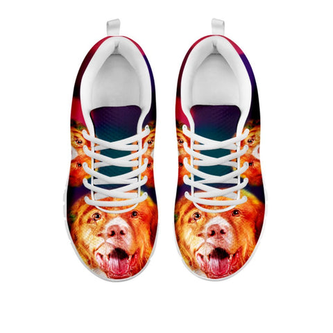 Amazing Nova Scotia Duck Tolling Retriever Disco Lights Print Running Shoes For WomenFor 24 Hours Only